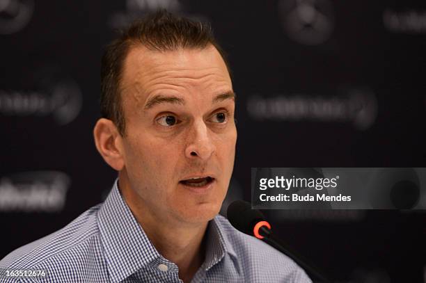 Travis Tygart, USADA Chief Brazil Anti-Doping attend the Laureus/AIPS Integrity In Sport Press Discusssion at the Windsor Atlantica during the 2013...