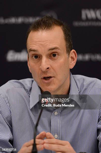 Travis Tygart, USADA Chief Executive attend the Laureus/AIPS Integrity In Sport Press Discusssion at the Windsor Atlantica during the 2013 Laureus...
