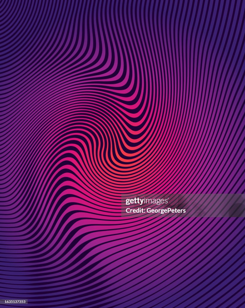 Abstrakter Hintergrund aus welligen, wellenförmigen Linien
