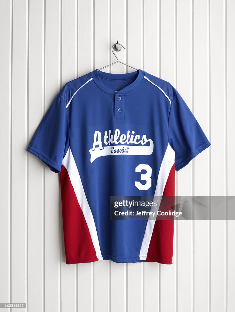 Baseball Jersey on Coat Hanger