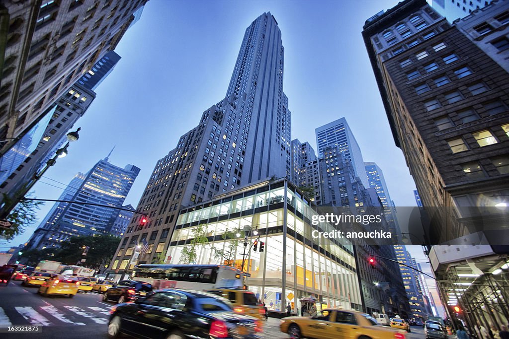5th Avenue Traffic, Evening, New York, USA