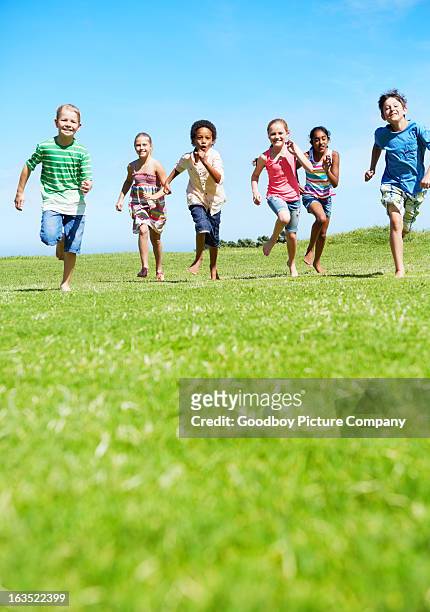 who's the fastest? - children only stock pictures, royalty-free photos & images