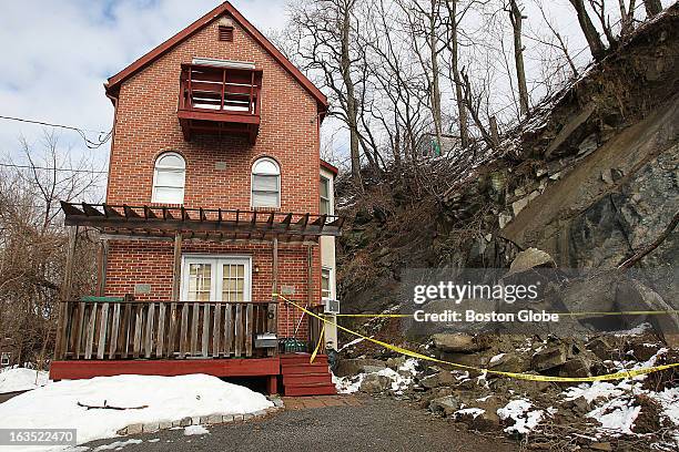 Brighton property owner has been advised to have an engineer inspect his property today after a small landslide Sunday afternoon that narrowly missed...