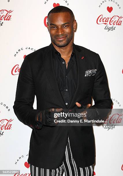 Tyson Beckford attends the launch party announcing Marc Jacobs as the Creative Director for Diet Coke in 2013 on March 11, 2013 in London, England.