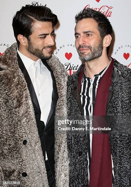 Marc Jacobs and Eddie Diaz attends the launch party announcing Marc Jacobs as the Creative Director for Diet Coke in 2013 on March 11, 2013 in...