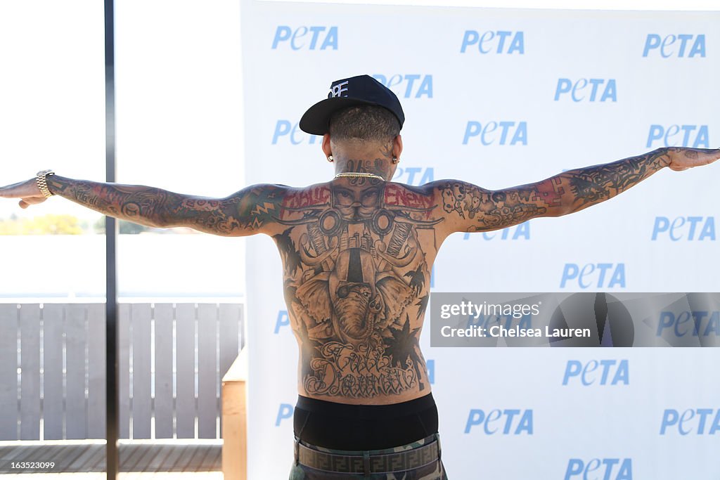 Rapper Kid Ink Unveils New "Ink, Not Mink" Anti-Fur Ad And Performs On PETA's Rooftop Deck