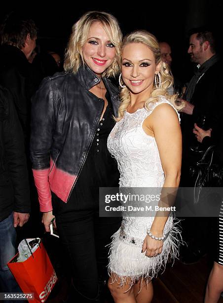 Ali Bastian and Kristina Rihanoff attend an after party celebrating the press night performance of 'Burn The Floor' at the Trafalgar Hotel on March...