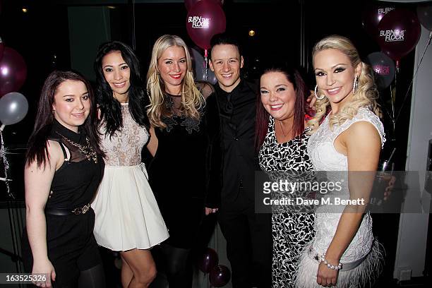 Dani Harmer, Karen Hauer, Denise van Outen, Kevin Clifton, Lisa Riley and Kristina Rihanoff attend an after party celebrating the press night...