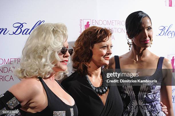 Singer Deborah Harry, actress Susan Sarandon and TV Personality Padma Lakshmi attend The Endometriosis Foundation of America's Celebration of The 5th...