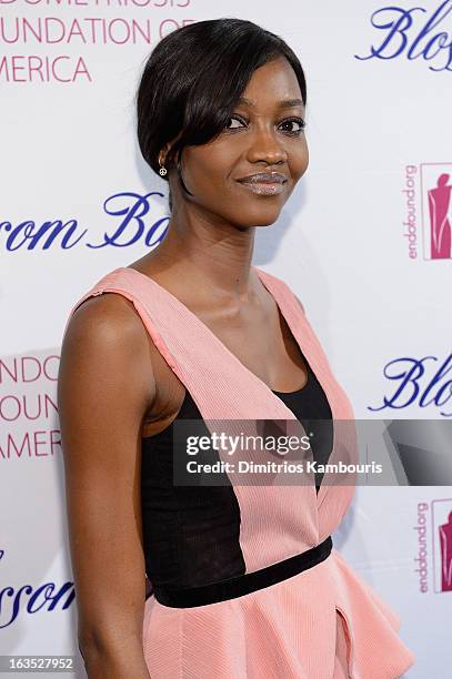 Model Oluchi Onweagba attends The Endometriosis Foundation of America's Celebration of The 5th Annual Blossom Ball at Capitale on March 11, 2013 in...