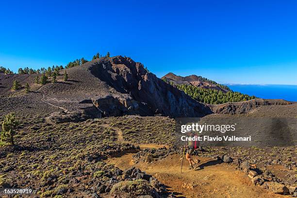 volcano route, la palma - bioreserve stock pictures, royalty-free photos & images