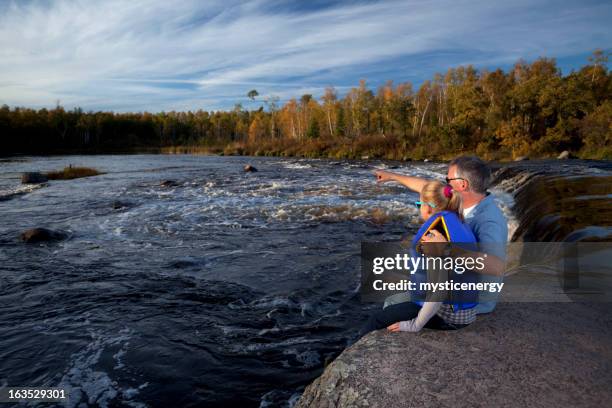 rain bow falls manitoba - whiteshell provincial park stock pictures, royalty-free photos & images