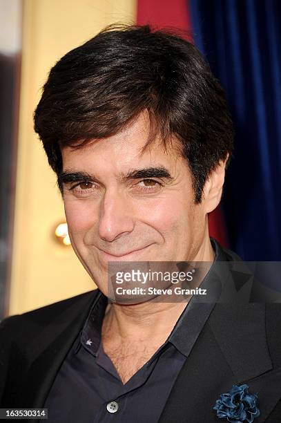 Illusionist David Copperfield attends "The Incredible Burt Wonderstone" Los Angeles Premiere at TCL Chinese Theatre on March 11, 2013 in Hollywood,...