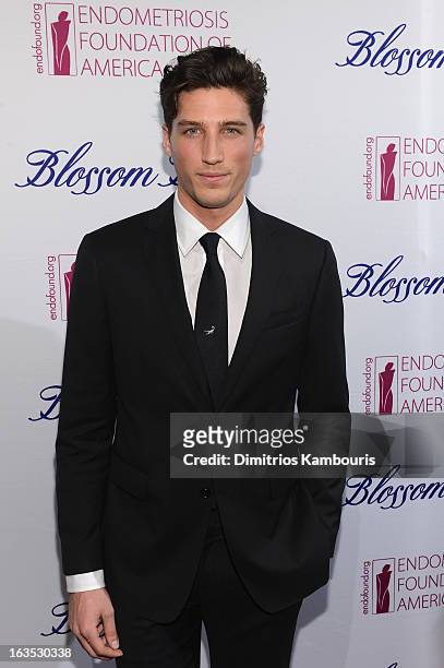 Model Ryan Kennedy attends The Endometriosis Foundation of America's Celebration of The 5th Annual Blossom Ball at Capitale on March 11, 2013 in New...