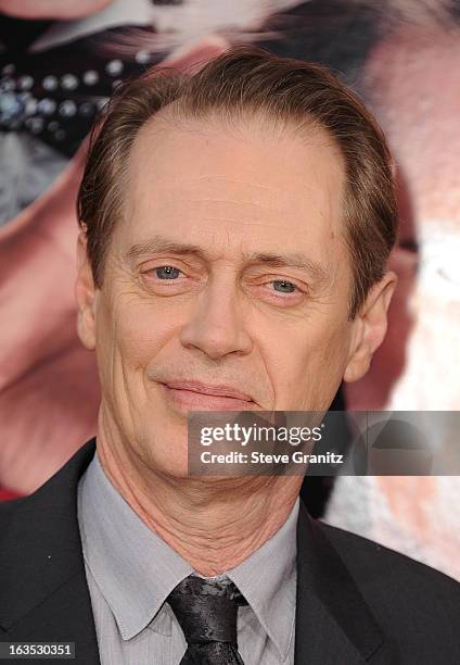 Actor Steve Buscemi attends "The Incredible Burt Wonderstone" Los Angeles Premiere at TCL Chinese Theatre on March 11, 2013 in Hollywood, California.