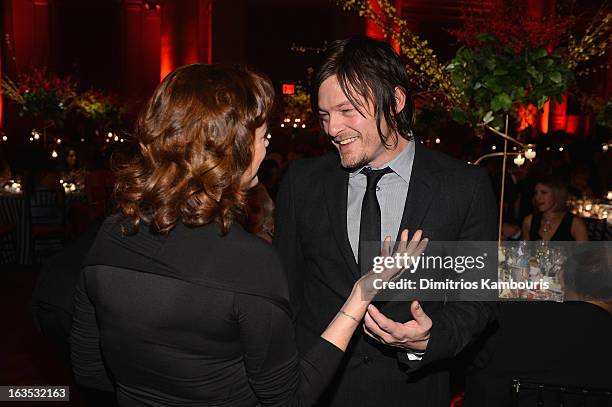 Susan Saradon and actor Norman Reedus attend the Endometriosis Foundation of America's Celebration of The 5th Annual Blossom Ball at Capitale on...