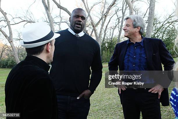 Forbes Editor Randall Lane, Shaquille O'Neal and Forbes Media CEO Mike Perlis attend Forbes' "30 Under 30" SXSW Private Party on March 11, 2013 in...