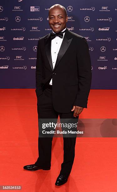 Brian Lara attends the 2013 Laureus World Sports Awards at the Theatro Municipal Do Rio de Janeiro on March 11, 2013 in Rio de Janeiro, Brazil.