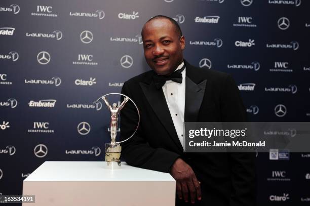 Brian Lara attends the 2013 Laureus World Sports Awards at the Theatro Municipal Do Rio de Janeiro on March 11, 2013 in Rio de Janeiro, Brazil.