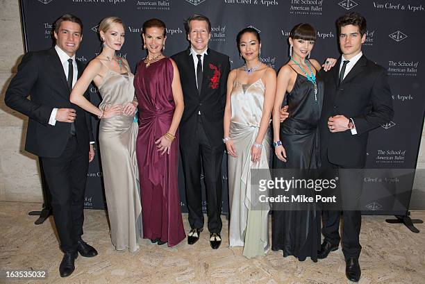 Nicolas Luchsinger and Van Cleef and Arpels models attends the School of American Ballet 2013 Winter Ball at David H. Koch Theater, Lincoln Center on...