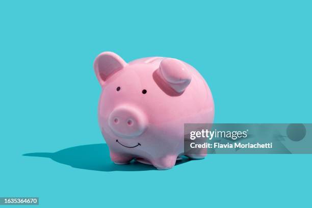 piggy bank - spaarvarken stockfoto's en -beelden