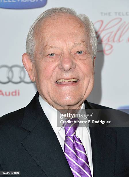 Journalist Bob Schieffer attends the Academy of Television Arts & Sciences' 22nd Annual Hall of Fame Induction Gala at The Beverly Hilton Hotel on...