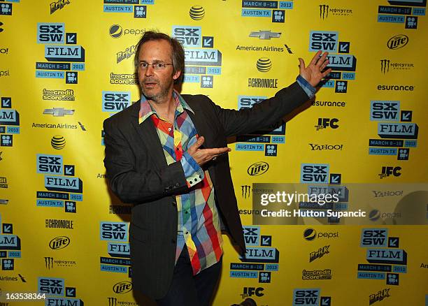 Actor Chris Doubek poses in the greenroom at the screening of "Good Night" during the 2013 SXSW Music, Film + Interactive Festival at The Long Center...