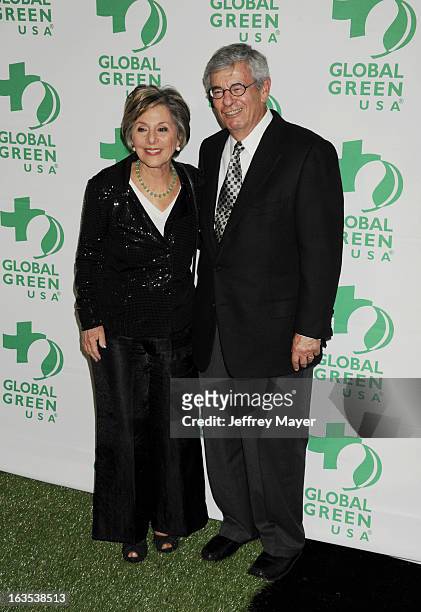 Senator Barbara Boxer and Stewart Boxer arrive at Global Green USA's 10th Annual Pre-Oscar party at Avalon on February 20, 2013 in Hollywood,...