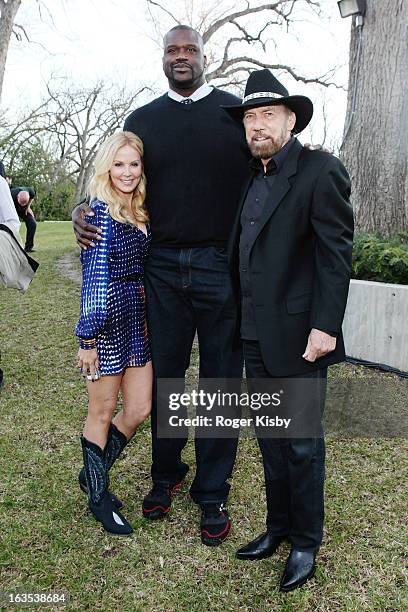 Eloise Dejoria, Shaquille O'Neal and John Paul DeJoria attend Forbes' "30 Under 30" SXSW Private Party on March 11, 2013 in Austin, Texas.