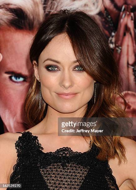 Actress Olivia Wilde arrives at the 'The Incredible Burt Wonderstone' - Los Angeles Premiere at TCL Chinese Theatre on March 11, 2013 in Hollywood,...