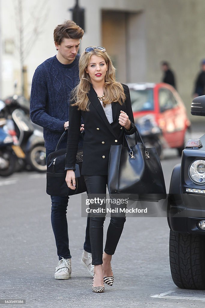 Lydia Bright and Tom Kilby Sighting In London - March 12, 2013