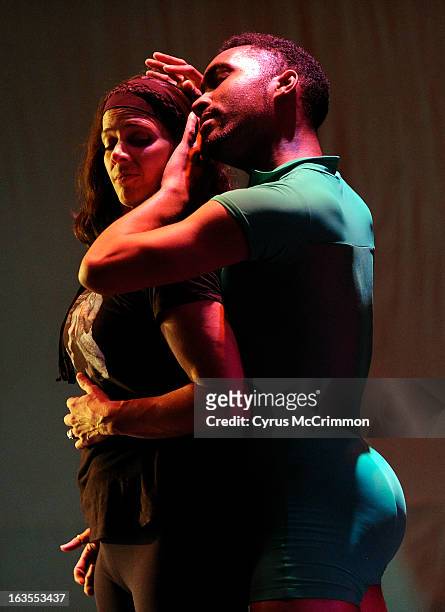 Cleo Parker Robinson Dance is producing Katherine Dunham's controversial "Southland." Dancers Edgar Page and Susan Richardson embrace on stage as...