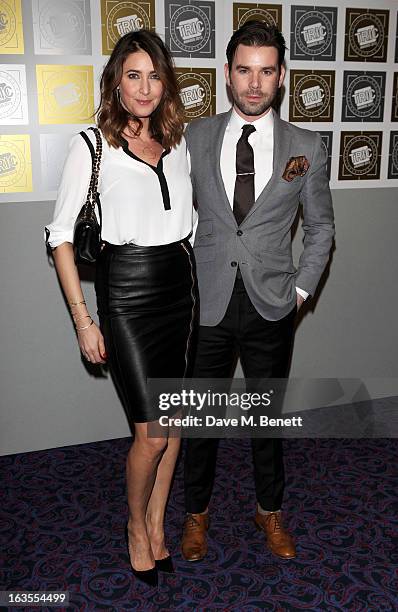 Lisa Snowdon and Dave Berry arrive at the TRIC Television and Radio Industries Club Awards at The Grosvenor House Hotel on March 12, 2013 in London,...