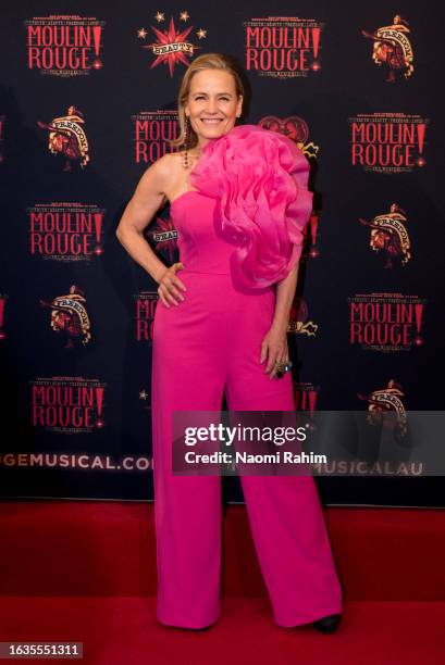 Shaynna Blaze attends the opening night of "Moulin Rouge! The Musical" at Regent Theatre on August 24, 2023 in Melbourne, Australia.