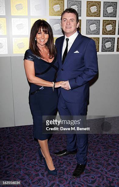 Linda Lusardi and Shane Ritchie arrive at the TRIC Television and Radio Industries Club Awards at The Grosvenor House Hotel on March 12, 2013 in...