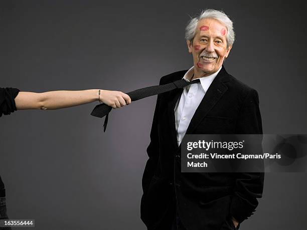 Actor Jean Rochefort is photographed with for Paris Match on February 26, 2013 in London, England.