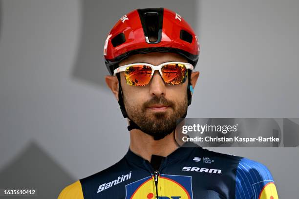 Dario Cataldo of Italy and Team Lidl - Trek prior to the 38th Deutschland Tour 2023, Stage 1 a 179km stage from Sankt Wendel to Merzig on August 24,...