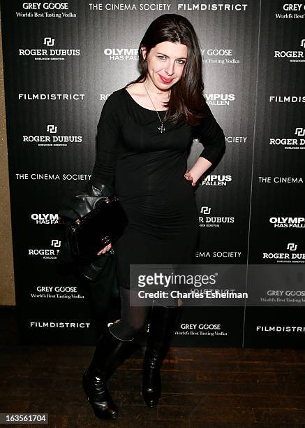 Actress Heather Matarazzo attends The Cinema Society with Roger Dubuis and Grey Goose screening of FilmDistrict's "Olympus Has Fallen" at the Tribeca...