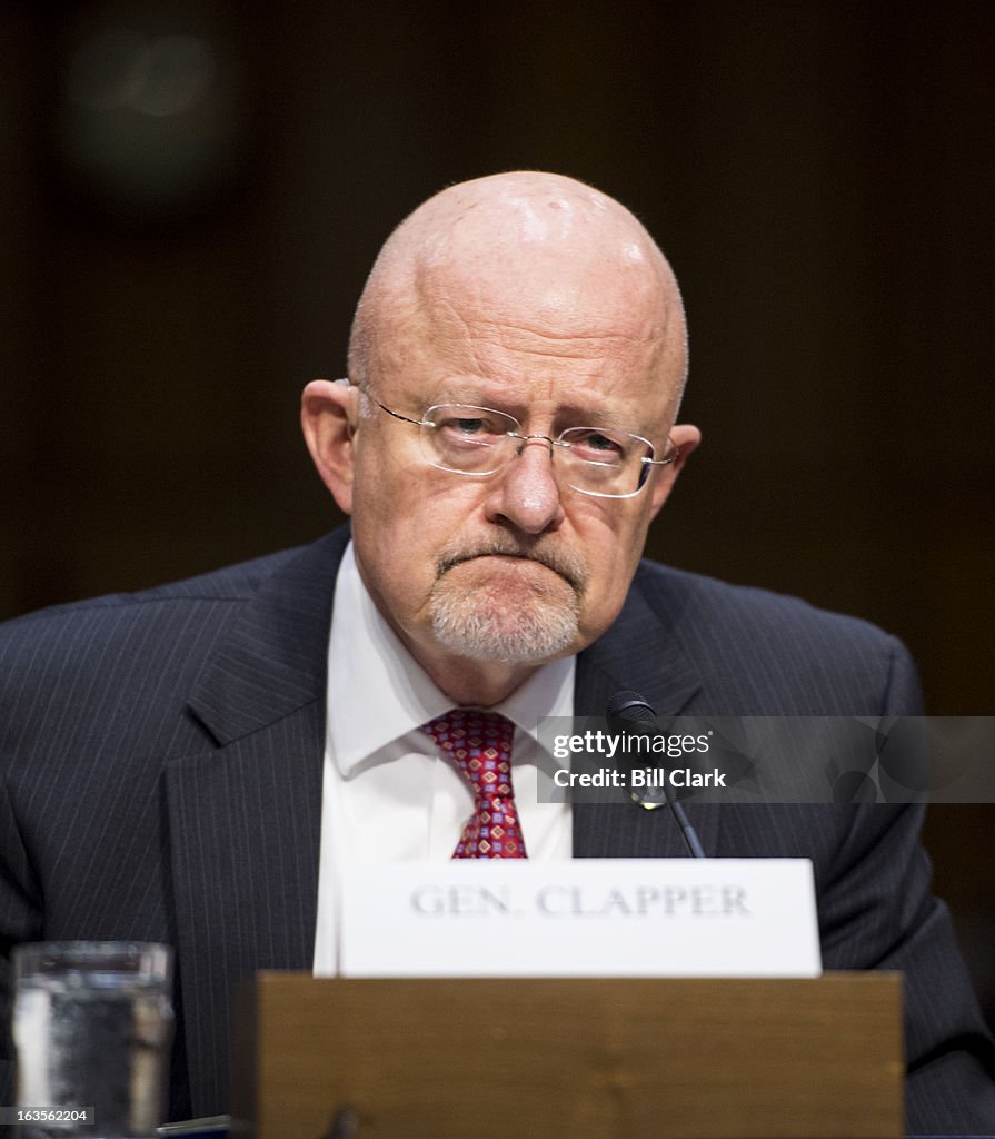 Larry Clapper Director of National Intelligence James Clapper testifies during the ...