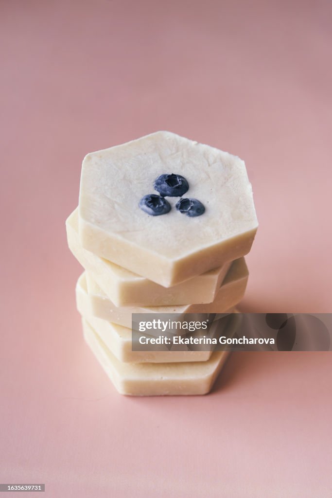 Frozen pancakes with blueberry