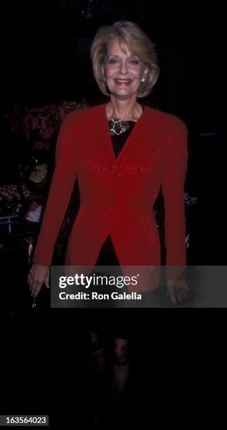 Actress Constance Towers attends HOBY Holiday Gathering Benefiing Jules Stein Eye Institute University on December 9, 1990 in Los Angeles, California.