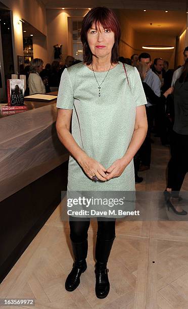 Janet Street-Porter attends the launch of Louise Fennell's new book 'Fame Game' at Grace Belgravia on March 12, 2013 in London, England.