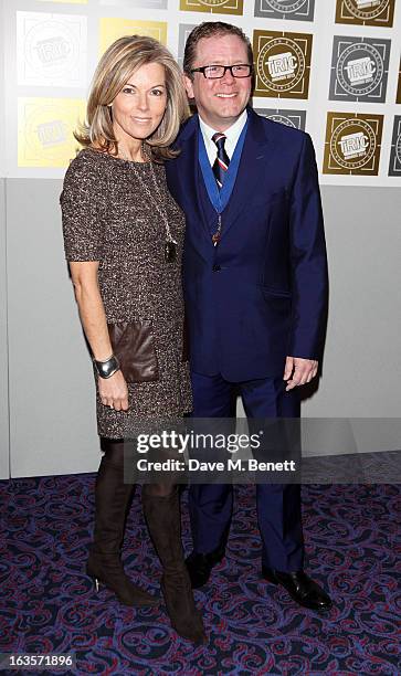 Mary Nightingale and Jon Culshaw arrive at the TRIC Television and Radio Industries Club Awards at The Grosvenor House Hotel on March 12, 2013 in...