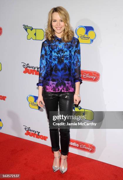 Bridgit Mendler attends the Disney Channel Kids Upfront 2013 at Hudson Theatre on March 12, 2013 in New York City.