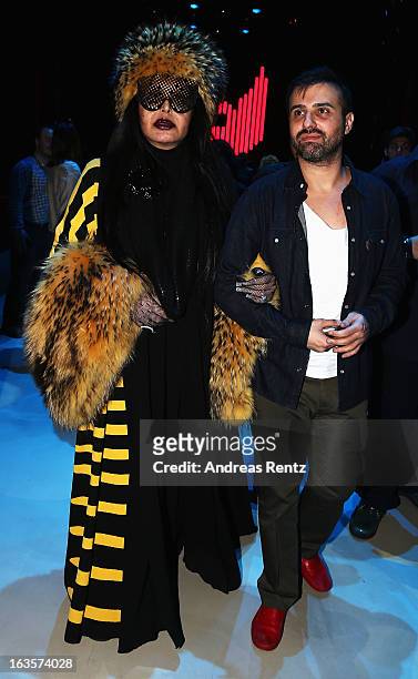 Bulent Ersoy attends the"Red Beard" by Tanju Babacan show during Mercedes-Benz Fashion Week Istanbul Fall/Winter 2013/14 at Antrepo 3 on March 12,...