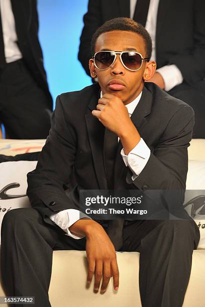 Prodigy of Mindless Behavior visits "U&A Live!" Music Choice on March 12, 2013 in New York City.