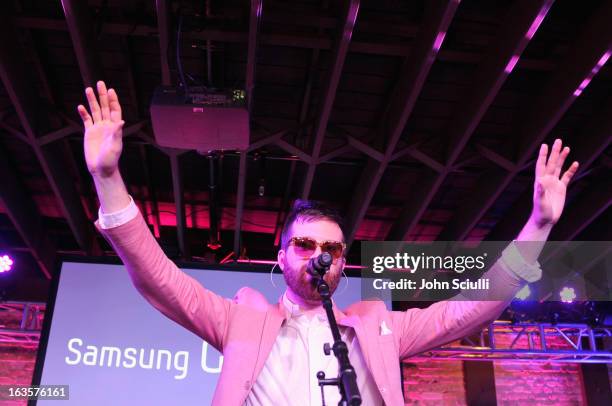 Mayer Hawthorne performs at The Samsung Galaxy Sound Stage at SXSW on March 12, 2013 in Austin, Texas.