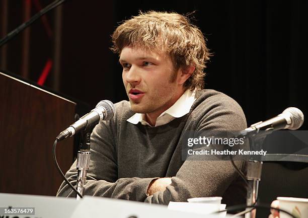 Musician Andy Ross of OK Go speaks onstage Activists, Rockstars & Startups: Building Movements during the 2013 SXSW Music, Film + Interactive...