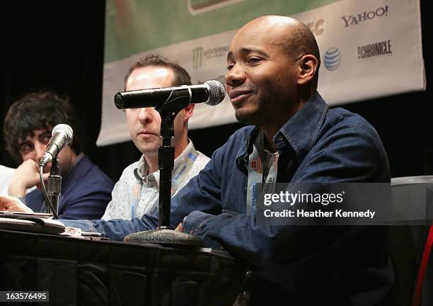 Paul D. Miller aka DJ Spooky speaks onstage Activists, Rockstars & Startups: Building Movements during the 2013 SXSW Music, Film + Interactive...