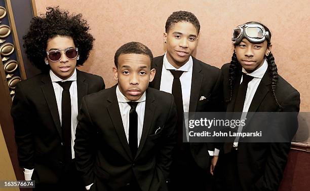 Princeton, Prodigy, Roc Royal and Ray Ray of Mindless Behavior attend the Mindless Behavior "All Around The World" New York Screening at AMC Loews...